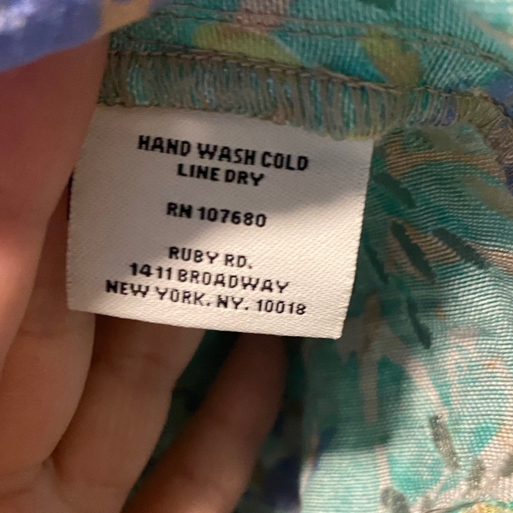 Ruby Rd Blue Green Textured Jacket Lightweight Button Up Layering Top 18 Artsy - Picture 9 of 12